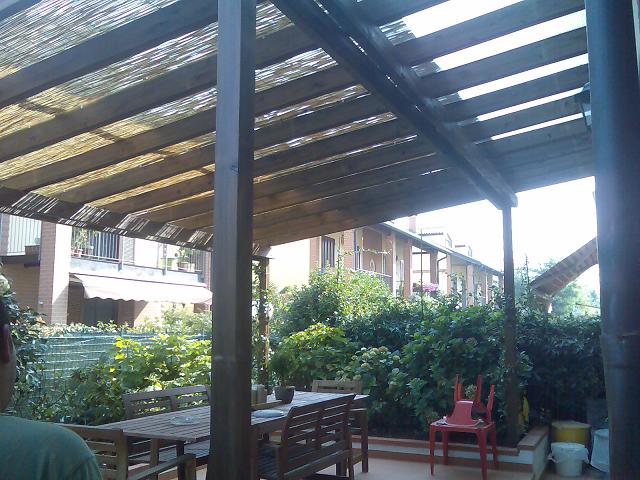 perogola in legno 